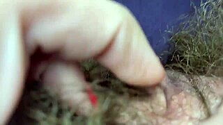 Big Clitoris Hairy Pussy in Extreme Closeup