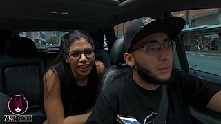 licking sheila ortega's pussy in the car