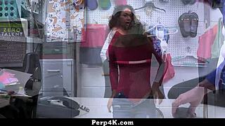 Ebony Teen 18+ Getting Caught Stealing A Doll And Fucked By The Lp Officer - Perp4k