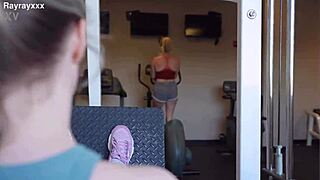 and then i met her at the gym for kissing and licking