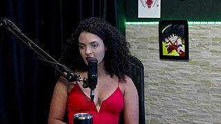 Wow Mia Luz Loves Swinging And Recording For Brazilian Girls In Sheer Red