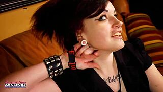 inked hottie marci dildo fucks her pussy while rubbing tits