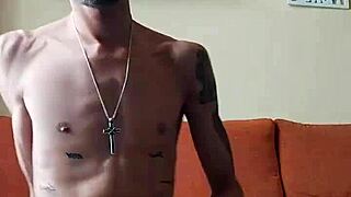 Hey, I just came hard watching that huge Spanish tattooed cock porn!