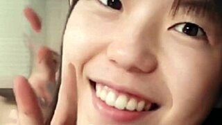 mai, a 40s shaved housewife, begs for creampie with posters in amateur pov sex trilogy