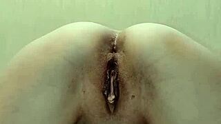 Wow, that skinny milf wife takes a huge cock in her tight ass during amateur homemade fucking!