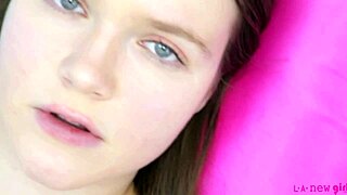 Russian model displays her body