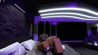 Blanquita submissive slut gets rough bbc sex in roblox condo