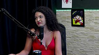 Wow Mia Luz Loves Swinging And Recording For Brazilian Girls In Sheer Red