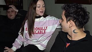 luchiibb fucks her boyfriends best friend next to the fat cuckold creampie - knock knock club