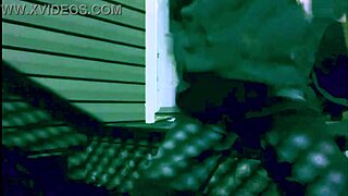 Time lapse stretch against steps at night