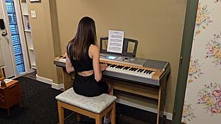 Emotional Fucking Of Petite Piano Student