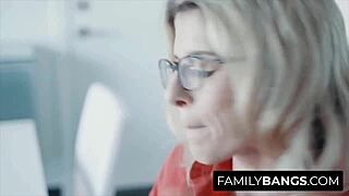 i'm the teen cheating with milf kenna james, fingering and fucking her hard until orgasm