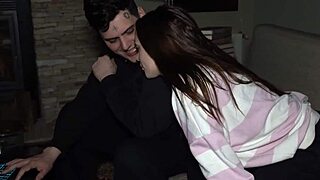 luchiibb fucks her boyfriends best friend next to the fat cuckold creampie - knock knock club