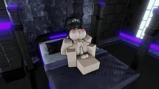 She Begged Me To Be Fucked On Video And I Fulfilled Her Wish On Roblox, Horny Big Tits Riding Monster Cock