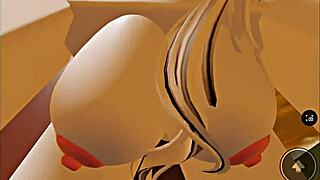 The guy casually fucks a hot chick during fun combat