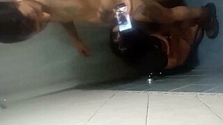 Slave Takes Deep Throat, Cum on Face Outdoors!