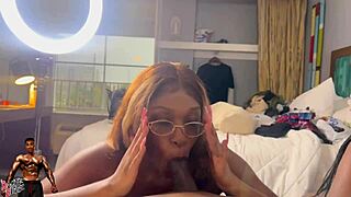 two hot baddies compete in a sloppy dick sucking contest judged by their boyfriends