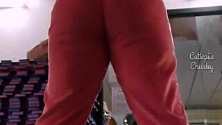 BBW Ebony Gym Squats Big Ass