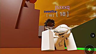 The guy casually fucks a hot chick during fun combat