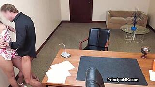 Latina housewife feels deep emotions from behind hammering by horny principal