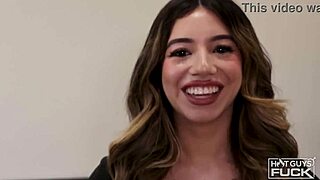 It Was His Turn to Hit Myles Mint Enjoyed Spreading Camilla Cream Apart Her Legs Were at 10 and 3!