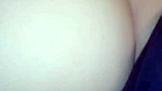 Latina babe masturbates with dildo, lover detonates her