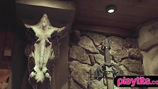 Does this busty brunette milf turn you on as she strips, revealing her big ass and hairy pussy?