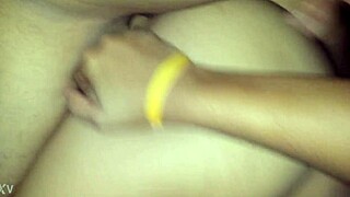 Venezuelan amateur wife bent over for doggystyle blowjob