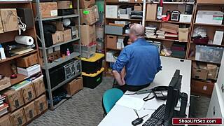 Petite Ebony Shoplifter Caught and Fucked