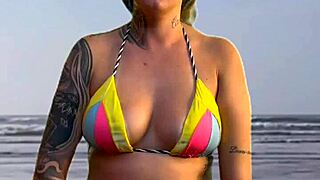 I left the beach waiter hard and asked to feel his volume