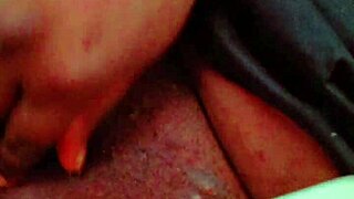 Little creamy pussy looks so inviting for fingering