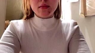 Young Teens Secretly Fuck Hard In The Crowded Store's Fitting Room