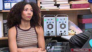Petite Ebony Shoplifter Caught and Fucked