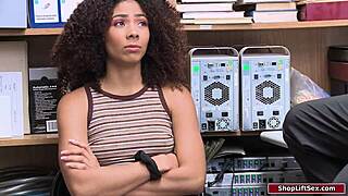 Petite Ebony Shoplifter Caught and Fucked