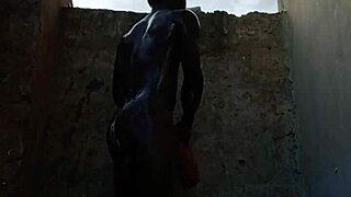 Best sex way is showering together with big cock