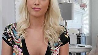 Blonde Falls For Clever Trick