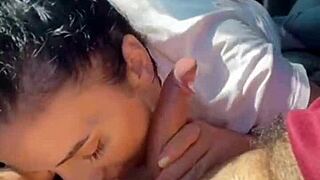 look what she got after sucking cock