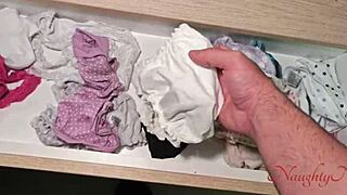 caught with panties 😏