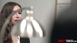 Petite asian teen kimmy kimm overwhelmed by intense emotions during naughty lesbian boss's taboo performance review with ass licking and fingering