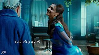 Rani Mukharji Transfers Saree With Visible Panty Ass Curves