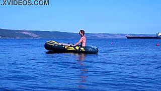 i'm onna boat in the water volga-river, ya know