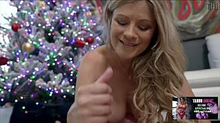 Ellie Tay gives the best Christmas present ever to Luke Longly.