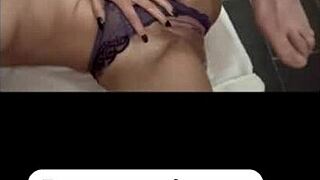 Beautiful Latina Enjoys Quiet Time at Home