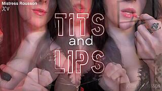 addicted to shiny lips and plunging cleavage with financial domination goddess