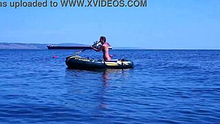 i'm onna boat in the water volga-river, ya know