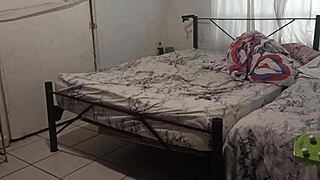 Chubby BBW Latina Cleans Room Amateur Homemade