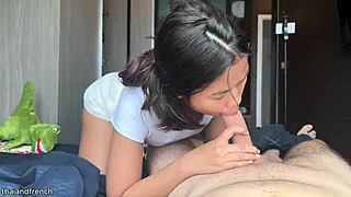 18 Year Old Thai Girl Gets Fucked Hard By Big White Cock Receives Huge Facial