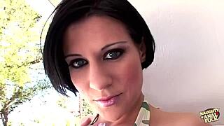 brunette cutie with small 18+ tits loves anal sessions with big throbbing tool