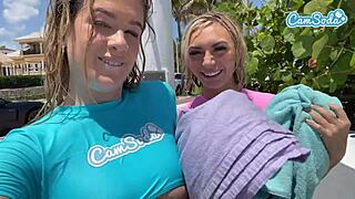 two lesbian girls licking pussy and dildo fucking