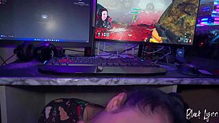 Newbie streamer swallows cum from big cock